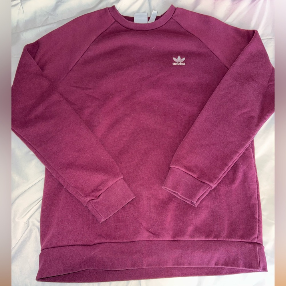 Maroon adidas originals crewneck
